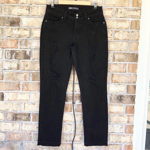 Levi’s 529 Curvy Skinny Leg Distressed Ripped Raw Hem Lack Wash Jeans W31 L32 - Picture 2 of 16